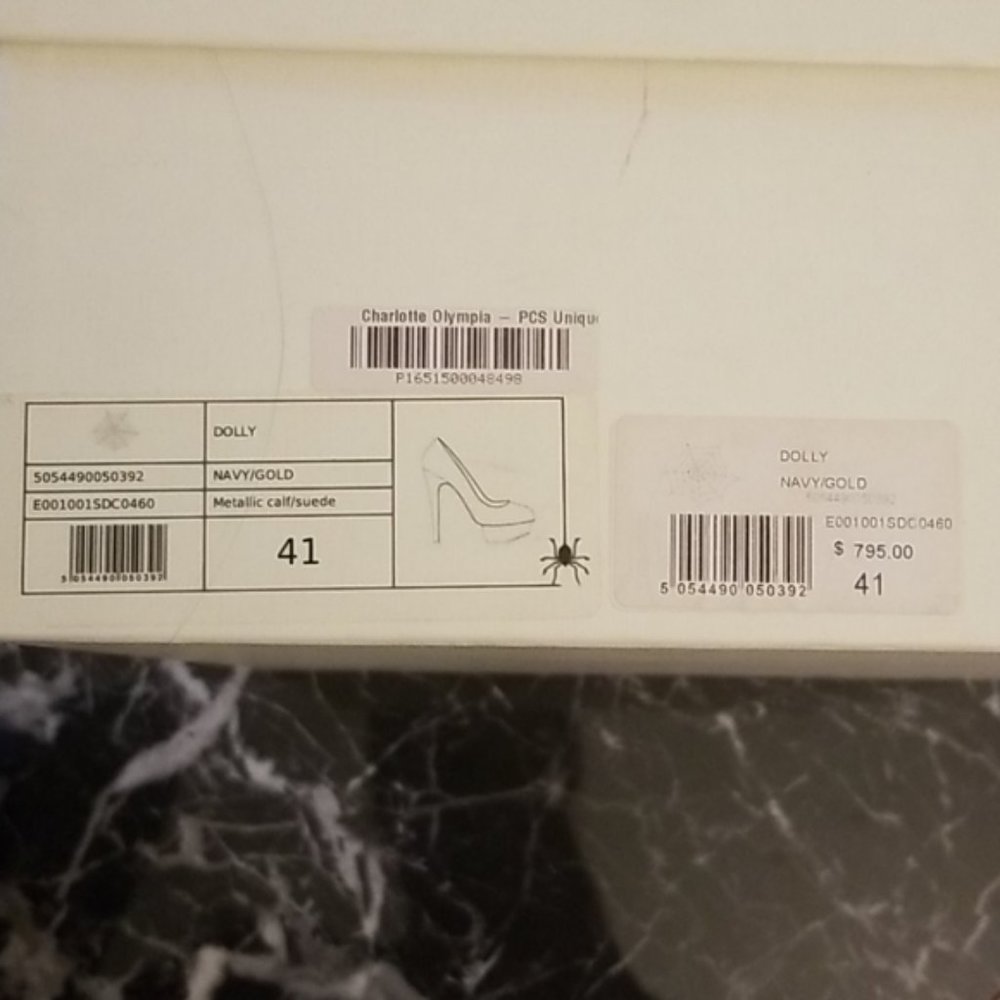 NWT Charlotte Olympia Dolly Pump 41 - Picture 3 of 7